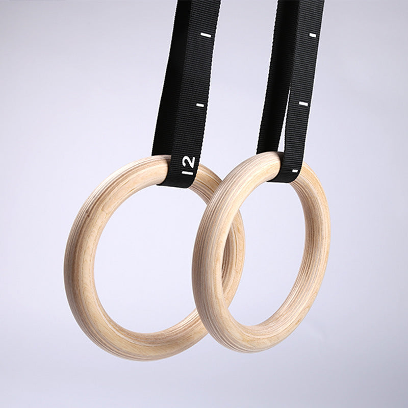 wooden pull-up rings